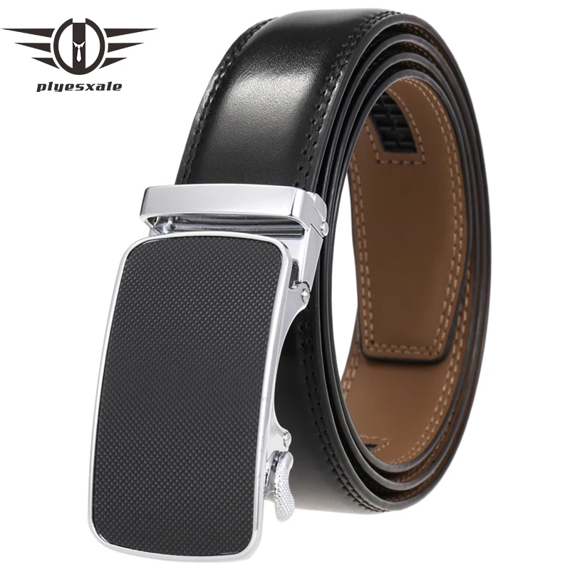 

Мужской ремень из натуральной кожи с автоматической пряжкой, шириной 3,5 см