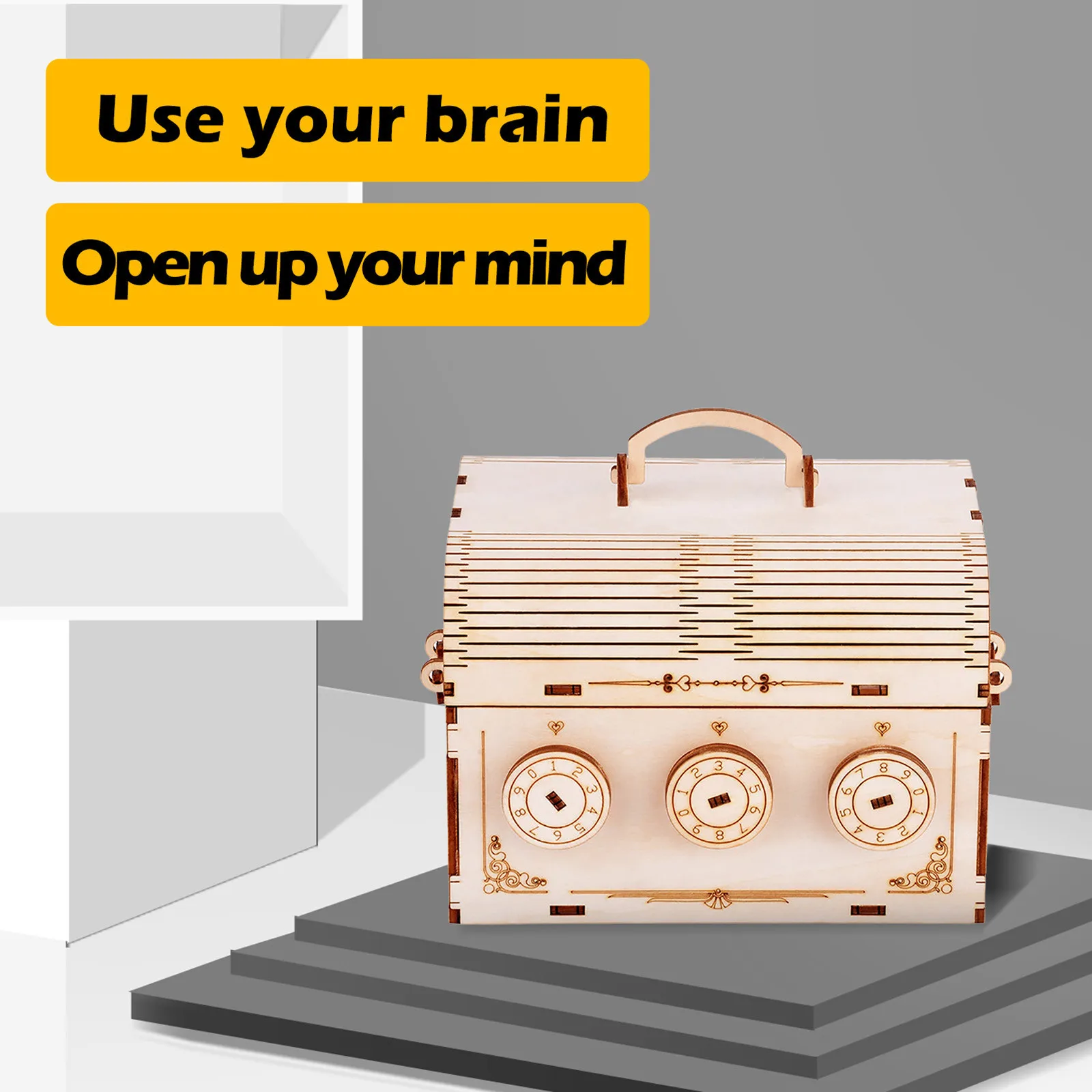 

Hot DIY Creative 3D Wooden Puzzle Game Assembly Password Box Toy for Child Adult Educational For Kids Gifts Practical Toy Gifts