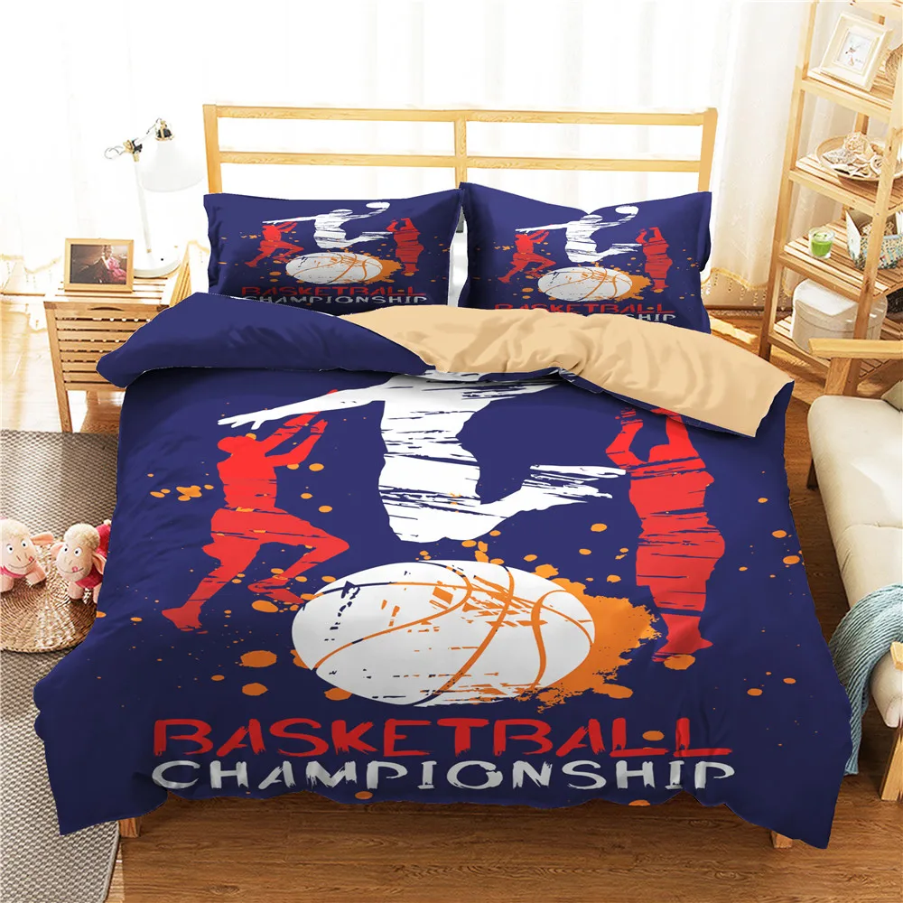Наборы постельных принадлежностей для баскетбольного чемпионата белый красный