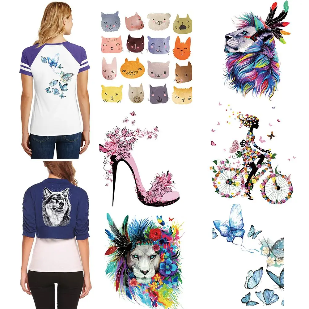 Модные милые Мультяшные нашивки моющиеся наклейки на одежду A level