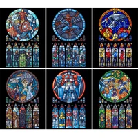 5d diy diamond painting marvel princess magician cartoon character full square round set embroidery cross stitch home decor gift