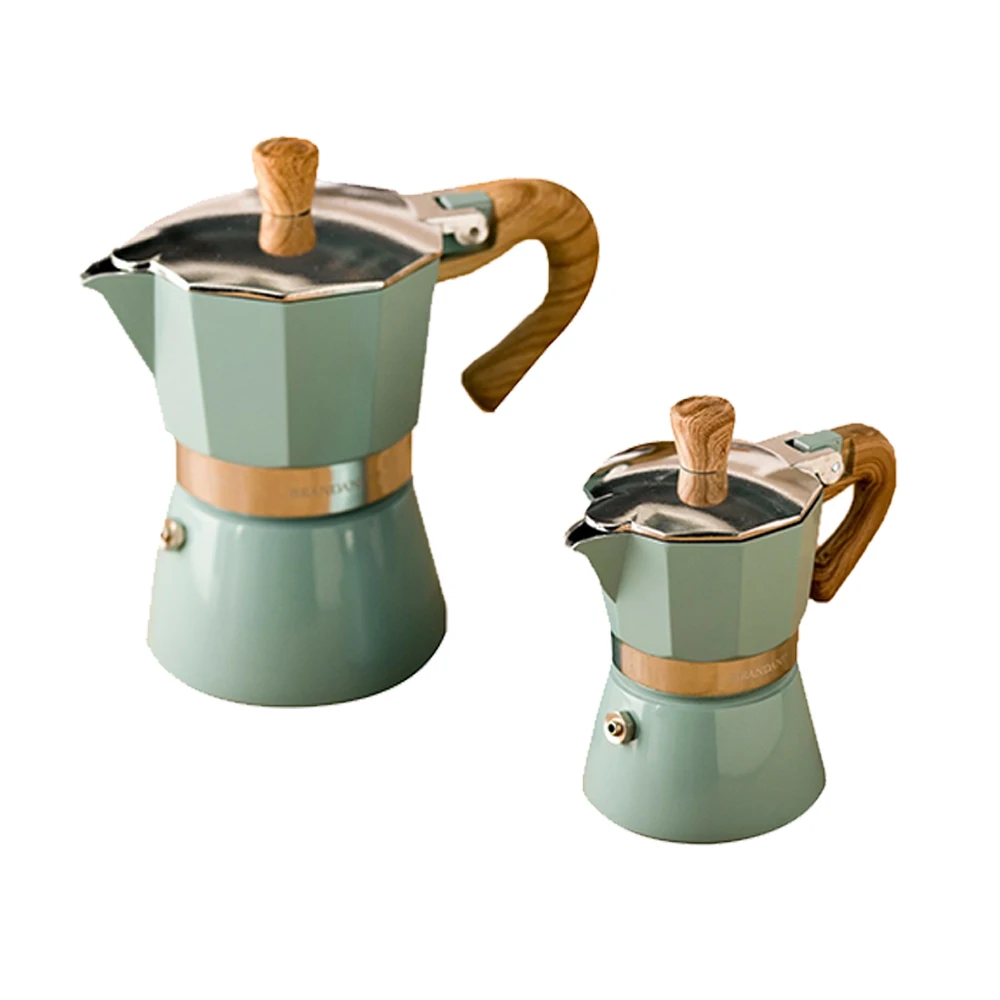 

150/300ML Aluminum Italian Moka Espresso Coffee Maker Percolator Stove Top Pot Two - Storey Structure Household Kitchen 2021 New