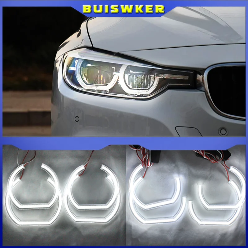 

DTM Стиль Кристалл Светодиодные ангельские глазки гало кольца свет наборы для BMW X3 F25 2010-2014 галогенный головной свет Автомобильный Стайлинг 2013 2012 2011