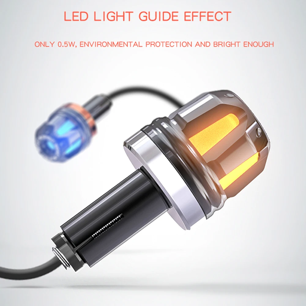 Дух зверя мотоцикл сцепление Бар Конец светодиодная Поворотная сигнальная лампа