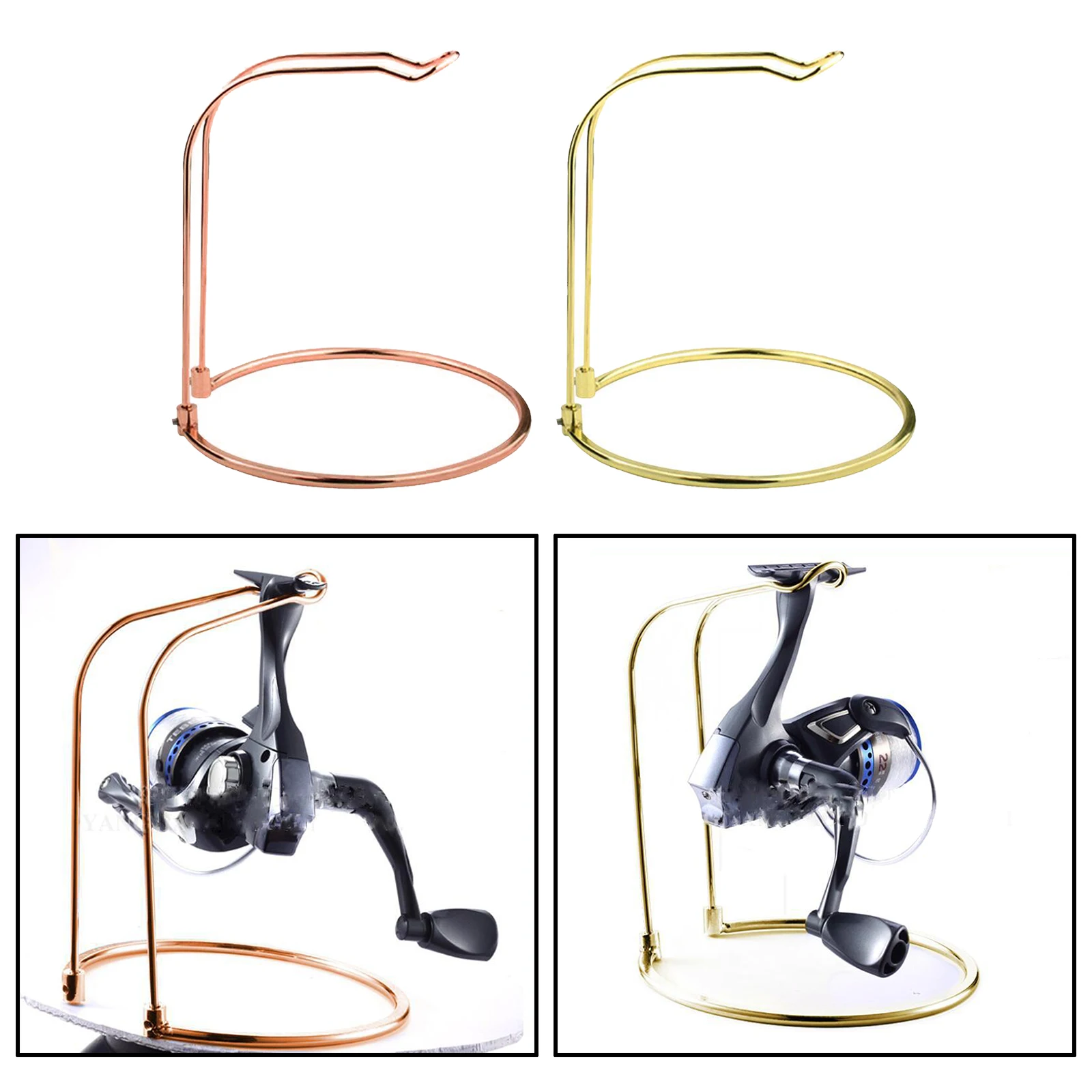 

Stainless Steel Detachable Lure Fishing Wheel Display Bracket Stand Rack Spinning Reel Holder Fishing Reel Display Bracket Gear