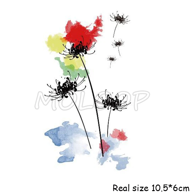 Временные татуировки временные буквы красный паук змея лилия цветок