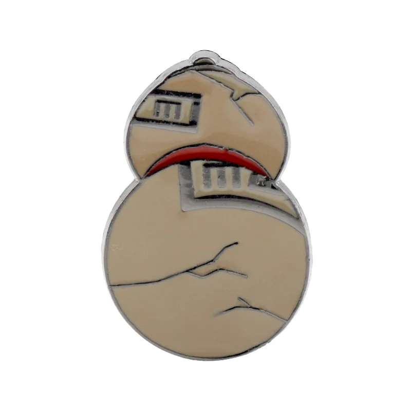 Anime Cosplay Props Metal Brooch Enamel Pins for Backpacks Lapel Bags Badge Gaara Uchiha Cosplay Accessories Jewelry Gift images - 6