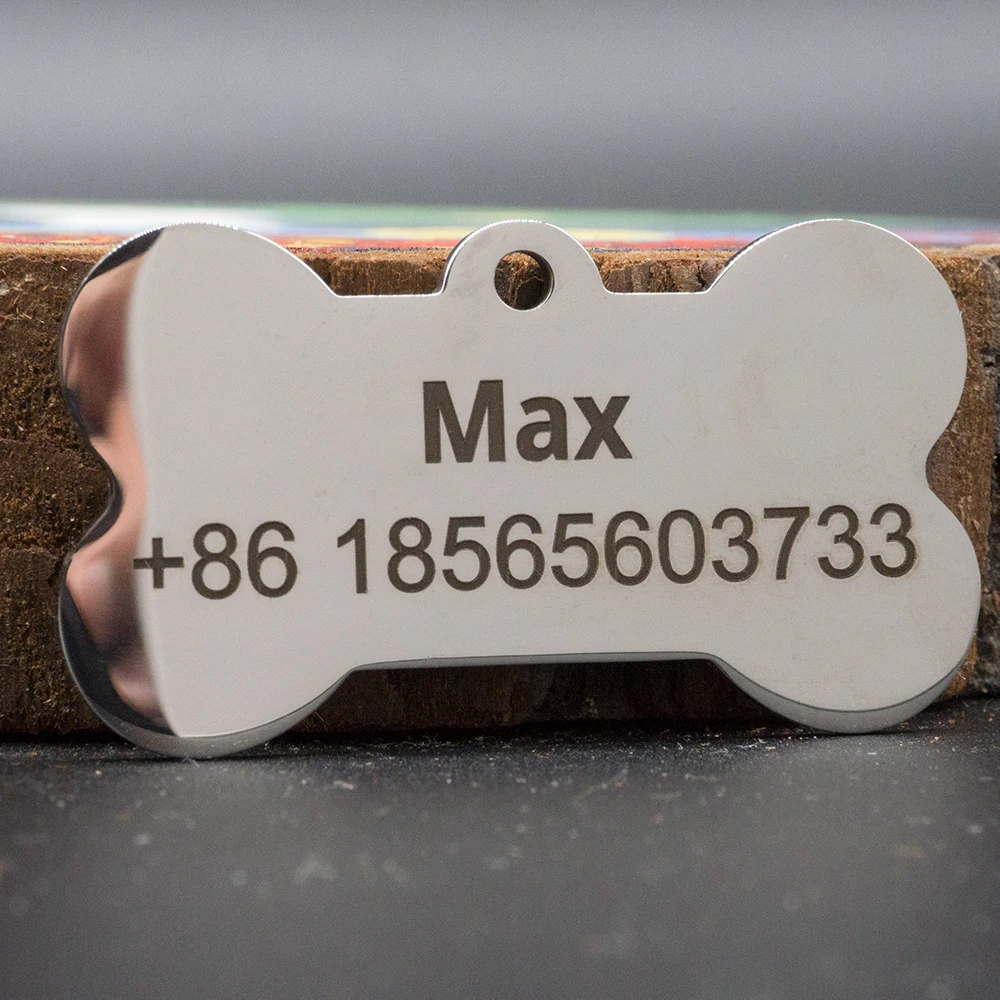 Идентификационная бирка для собак забавный аксессуар из нержавеющей стали на