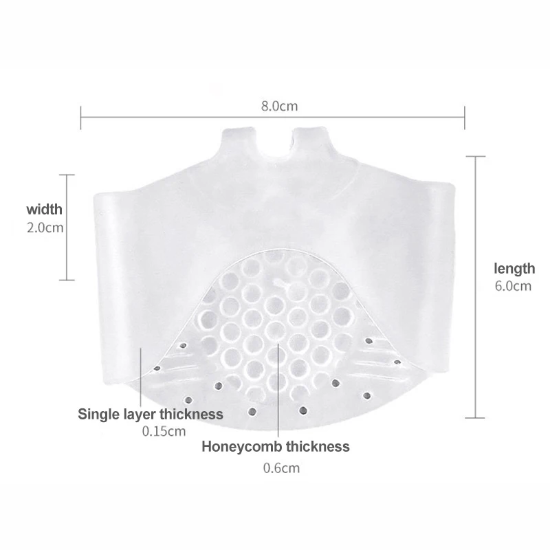 

Thickened Honeycomb Forefoot Pad Cover Breathable Shock Absorption Anti-wear High Heel Sole Pad Half Yard Mat Foot Pads