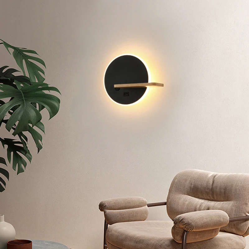 Настенная лампа с выключателем настенное украшение в скандинавском стиле для