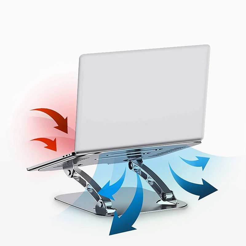 

Stainless Steel Laptop Stand Metal Foldable Portable Support Adjustable Notebook Tablet Mobile Phone Holder For Macbook Computer