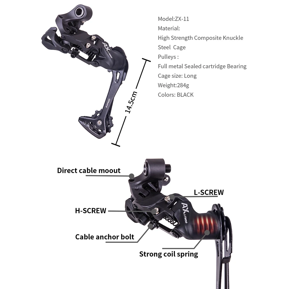 Велосипедная система ZTTO 1X11 задний переключатель передач 11 скоростей для xt k7 42t 46t s