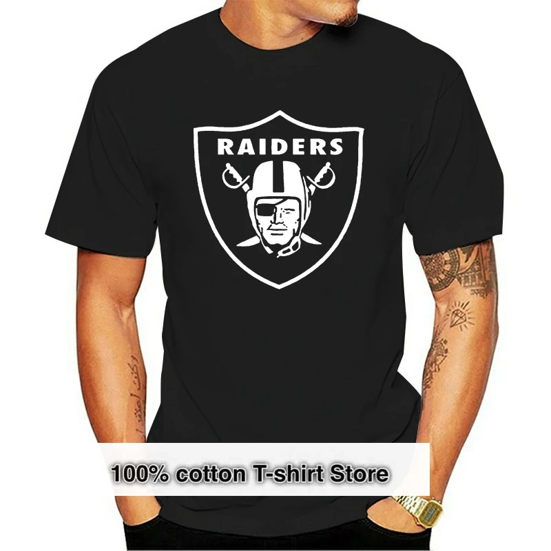 

Дешевые мужские футболки с графическим принтом компании Raiders, известные короткие мужские футболки с круглым вырезом и принтом