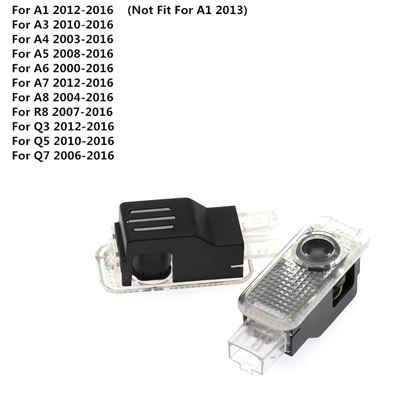 2 шт. светодиодный Двери Автомобиля любезно лампы для AUDI A1 A3 A4 A5 A6 A7 A8 B5 B6 B7 C5 C6 C7 S5