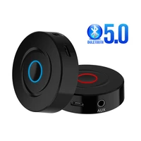 2 in 1 5 0 bluetooth receiver transmitter 3 5mm aux stereo audio round wireless bluetooth adapter for car tv pc speaker earphone