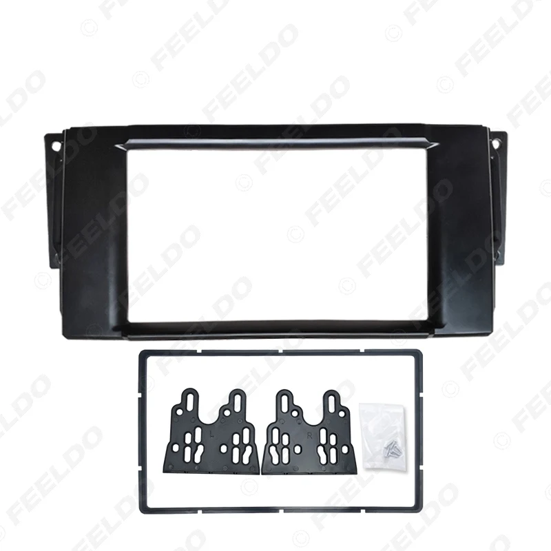 FEELDO 2DIN автомобильный CD/DVD Радио фасции Панель рамка для Land Rover Range