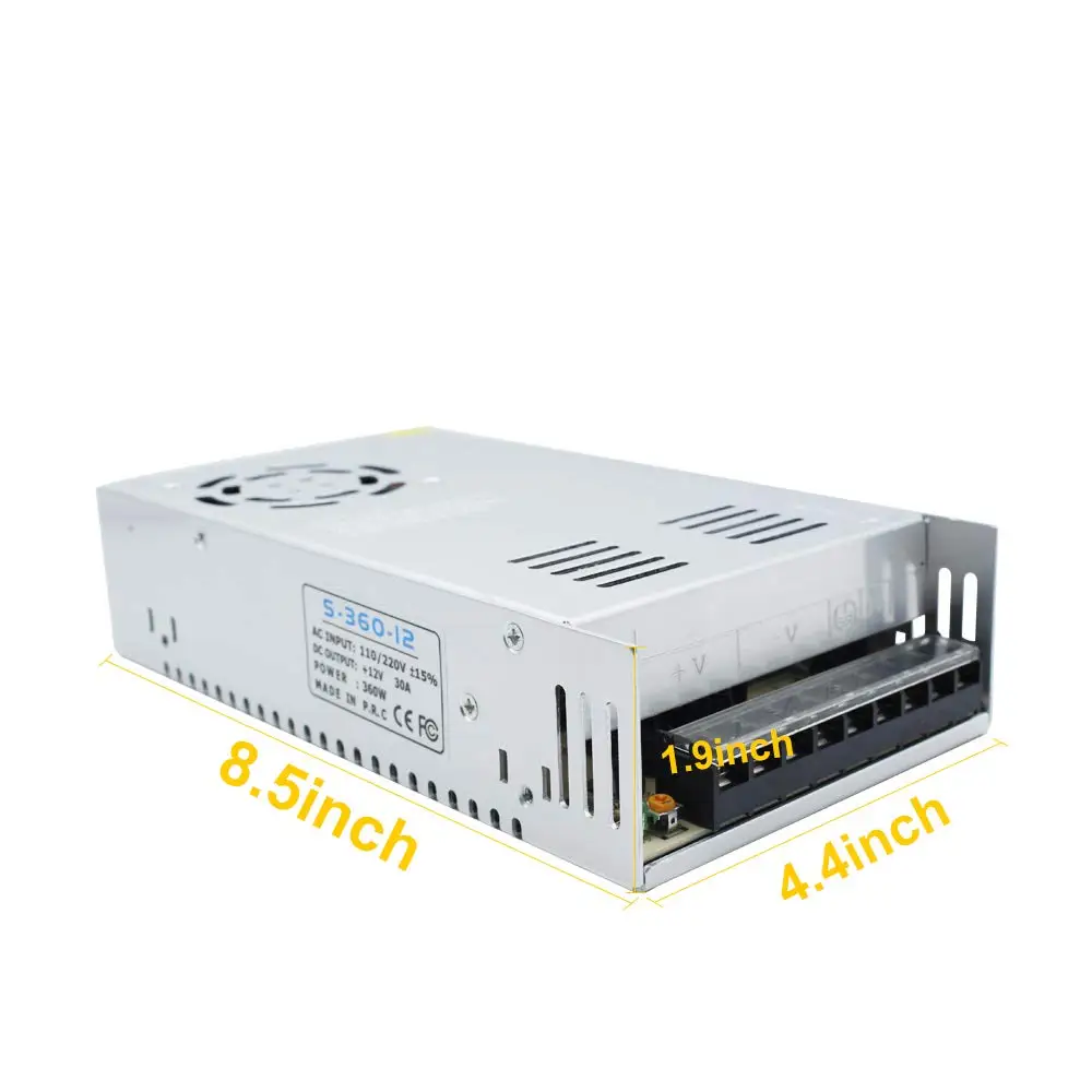 DC12V Питание блок Светодиодный светильник преобразования 1A 2A 3A 5A 10A 30A металлический чехол AC85-265V переключения драйвера для светильник ing трансфомеры CCTV