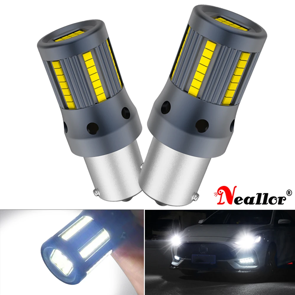 

2x P21W 1156 T20 W21W LED W21/5W LED WY21W 7440 BAU15S Bulb T25 3157 3156 p27/7w Car Brake Reverse Light PY21W Lamp Turn Signal