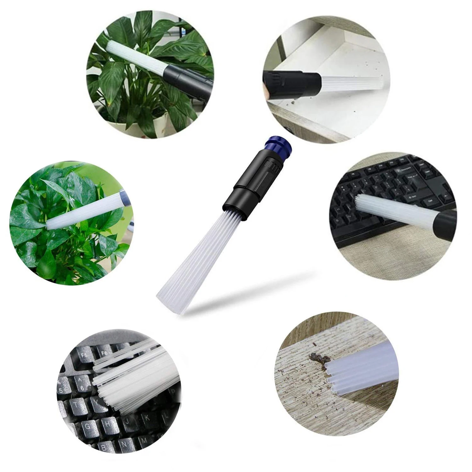 

Universal Vacuum Attachments Brush Home Vacuum Cleaning Brush Dust Daddy Cleaner Dirt Remover For Air Vents Keyboards Tools