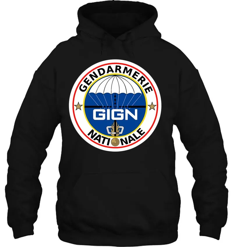 

Gign National Gendarmerie Intervention Group Men Hoodie Full Casual Autumn and Winter Sweatshirts