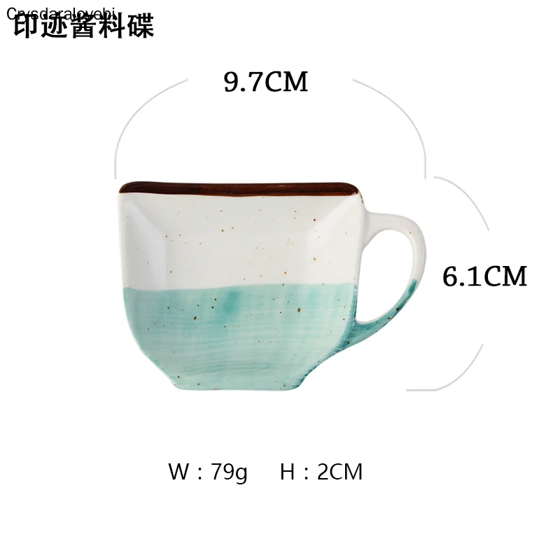 Креативное блюдо для соуса керамическое с заварочным чайником приправа соевый