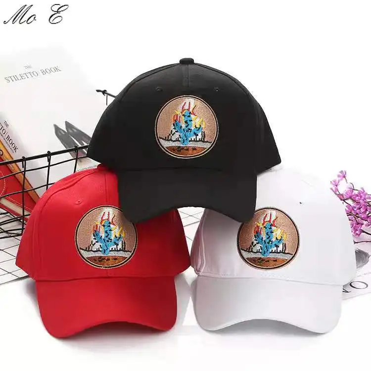 Бейсболка с вышивкой кактуса демисезонная регулируемая бейсболка Travis Scotts rodeo