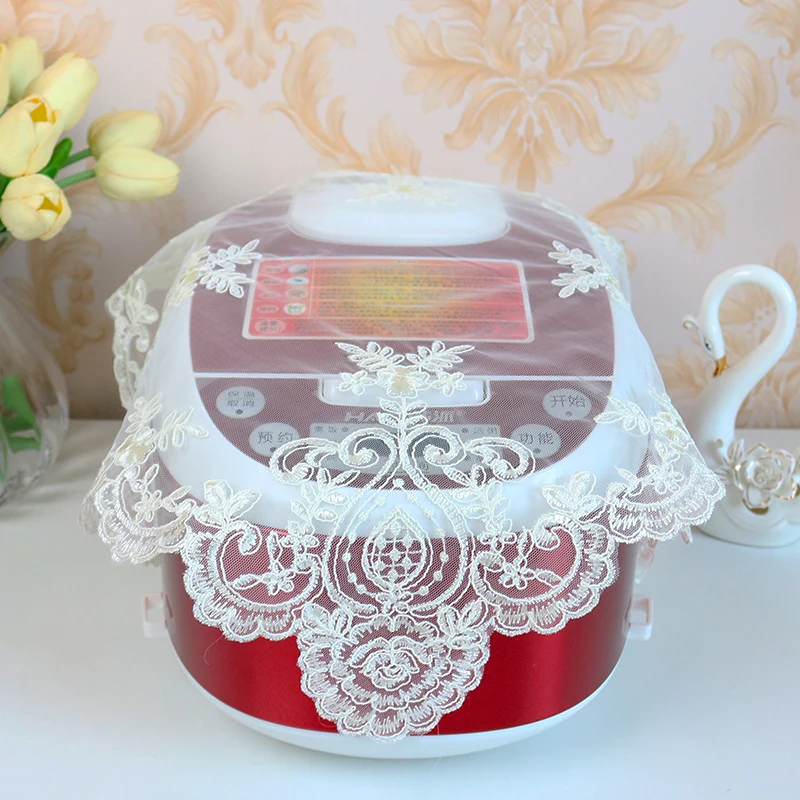 Кружевной коврик для стола с вышивкой тканевая подставка чашек кружек напитков