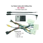 2DIN Автомобильный Android радио CD DVD разъем кабель с can-шиной электропроводка для Nissan Sylphy 2020