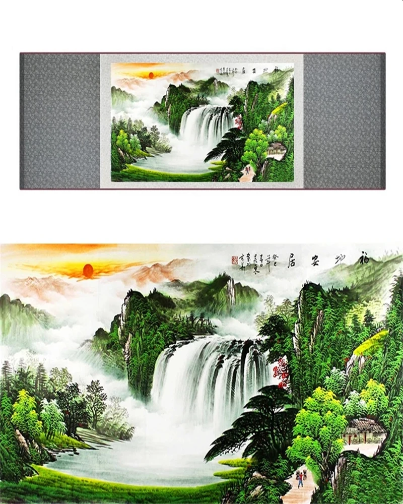

China Mountains-And-Waters Painting Handicraft Home Living Room Office Decoration#2