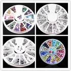 1 шт., милая Золотая пайетка для украшения ногтей, 1 коробка