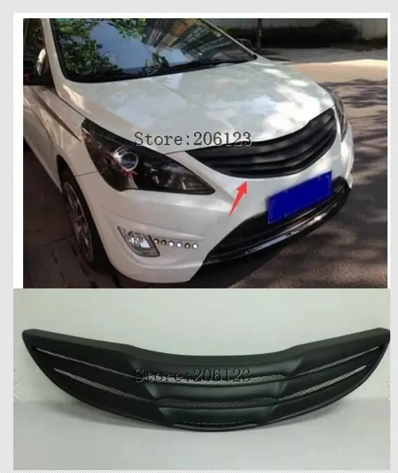 Черная передняя решетка из углеродного волокна отделка гоночные решетки для Hyundai