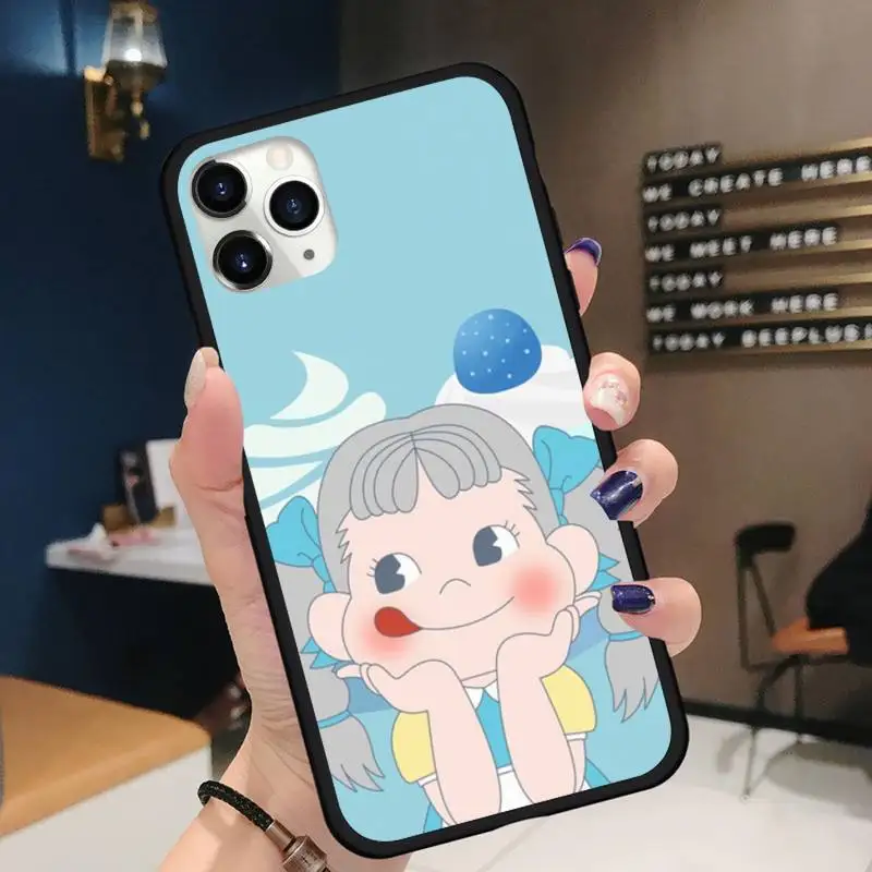 

Fujiya Milky Peko chan Phone Case for iPhone 11 12 pro XS MAX 8 7 6 6S Plus X 5S SE 2020 XR Soft silicone cover funda shell