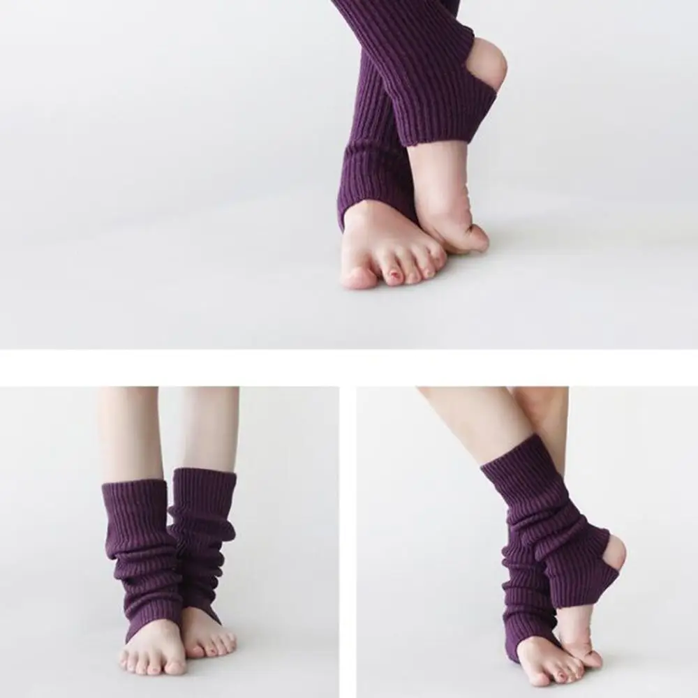 Женские модные вязаные гетры носки для йоги леггинсы зимние крючком Чехлы