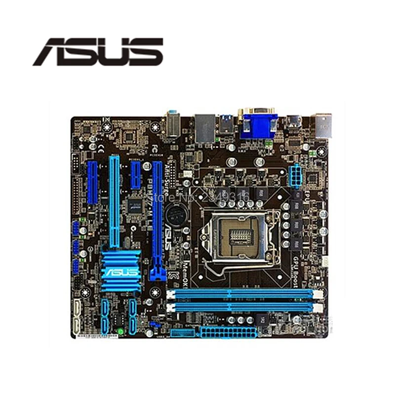 Разъем LGA 1155 PCI E3.0 USB3.0 SATA3.0 для ASUS P8H77 M LE рабочего Материнская плата H77 i3 i5 i7 DDR3 16G