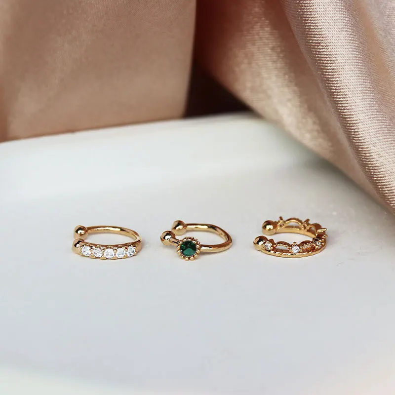 

S925 простой дизайн чувство без проколов дизайн темперамент холодный стиль клипса для ушей новые серьги