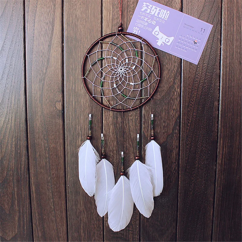 Большой Ловец снов ручной работы в богемном стиле настенный винтажный Свадебный