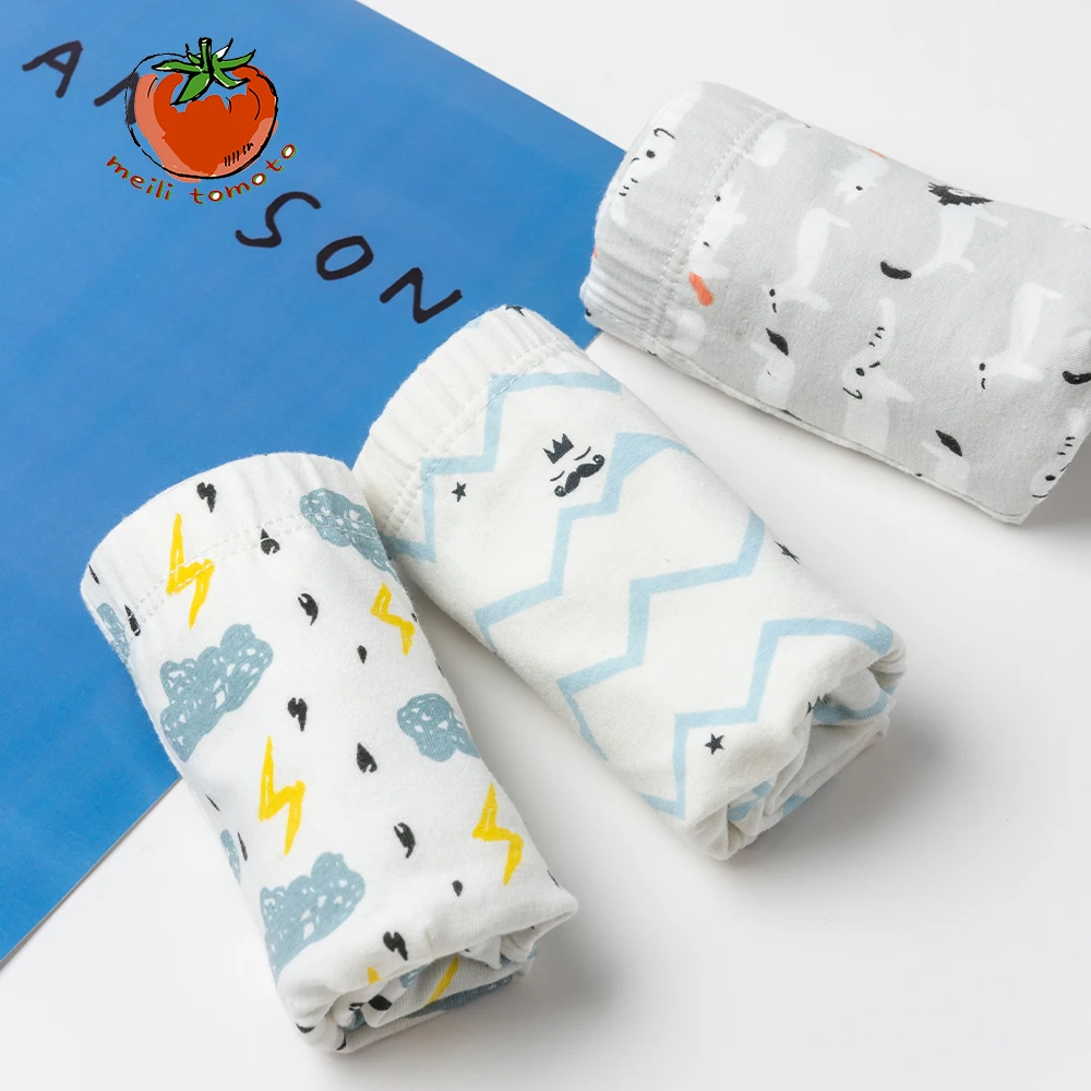 2-3 шт./партия Модное детское нижнее белье с рисунками из мультфильмов шорты