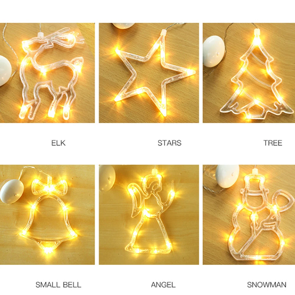 СВЕТОДИОДНАЯ Гирлянда в виде снеговика Санта-Клауса | Освещение