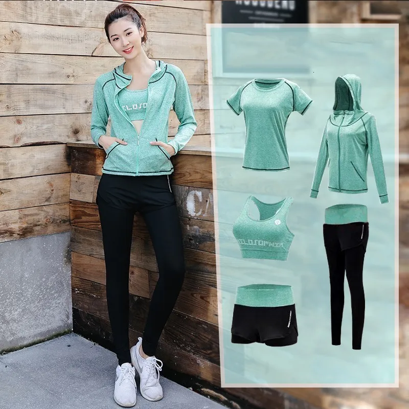 Женский комплект для йоги тонкая дышащая одежда фитнеса спортивный костюм бега