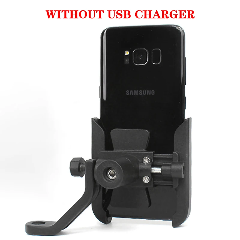 YPAY алюминиевый держатель для телефона мотоцикла с USB зарядным устройством регулируемое зеркало для руля мотоцикла велосипеда 4-6,5 дюймов крепление для мобильного телефона