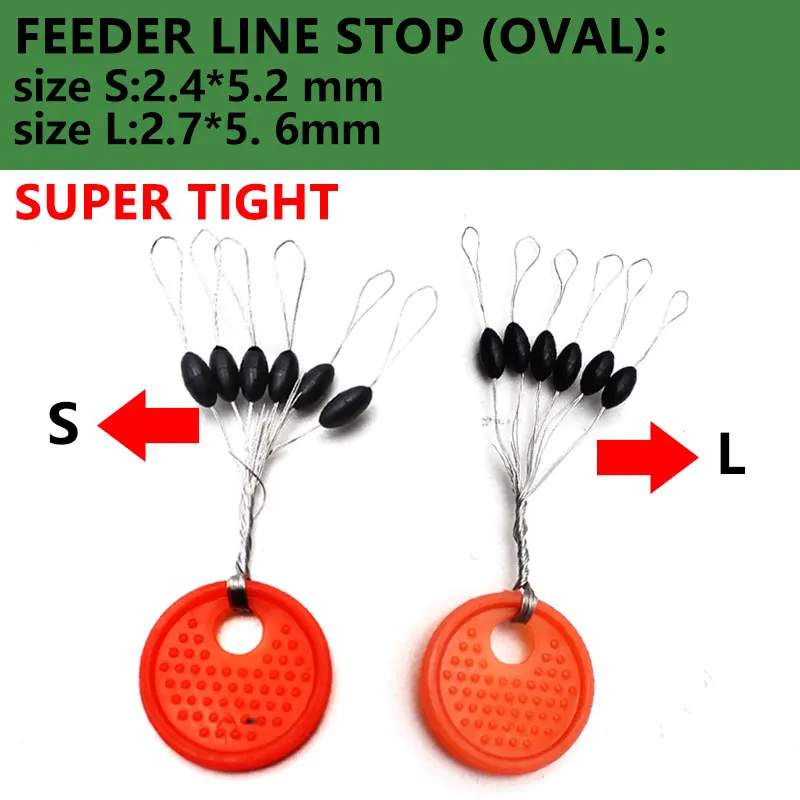 Carp Fishing Accessories Feeder Link Swivel Stop Beads Anti-tangle Sleeve Stops for Running Lead Rigs Tackle | Спорт и развлечения