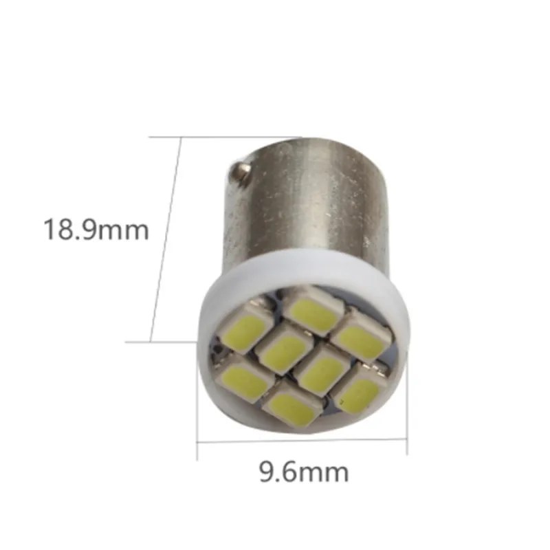 1 шт. Ba9s 44 47 T11 T4W Bayonet AC 6 в/6 3 В 1206 3020 8SMD светодиодный ная лампа для пинбола без