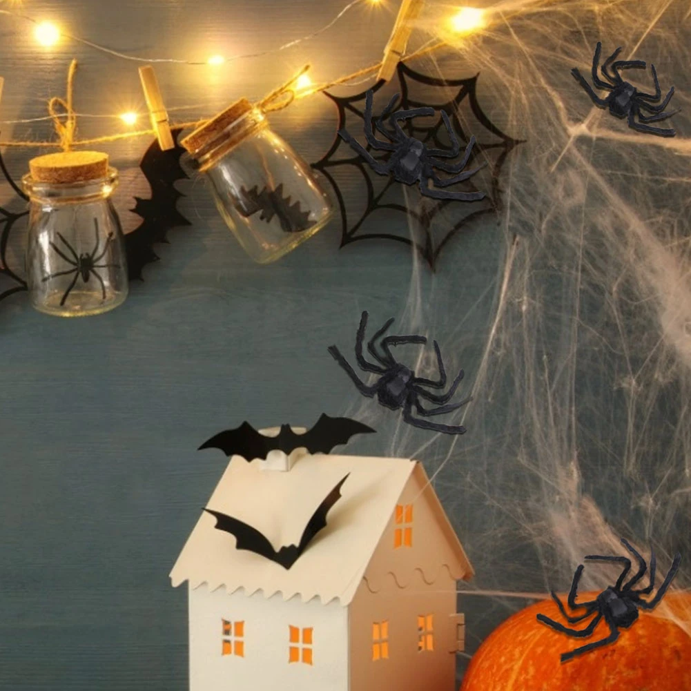 Супер страшный плюшевый паук Хэллоуин вечерние бар украшение дома с