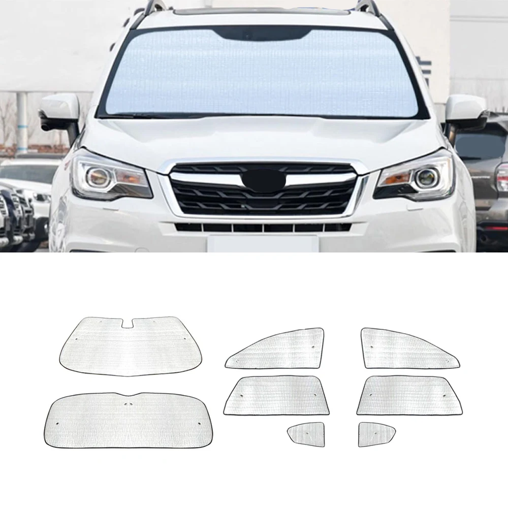 

For Subaru Forester 2013-2018 Auto Car Windshield Sunshade Sun UV Shield Block Cover One Set for Front Side Window Accessories