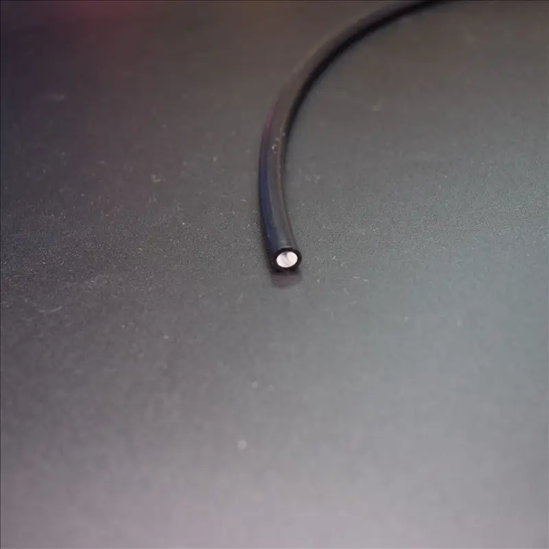 10мX Внутренний диаметр 2мм внешний диаметр 3мм черный ПММА конец свечения пластиковый оптический волоконный кабель с бесплатной доставкой.