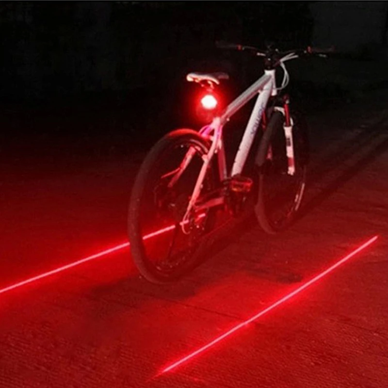 

Bicycle LED Light 2 Laser 5 LED Night Light Mountain Bike Tail Light Taillight MTB Safety Warning Rear Lamp Bike Light