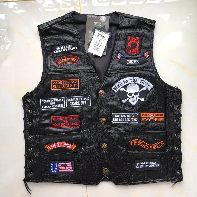 Винтажный Классический Жилет Leater для мотогонок жилет мотокросса мотоциклетный с