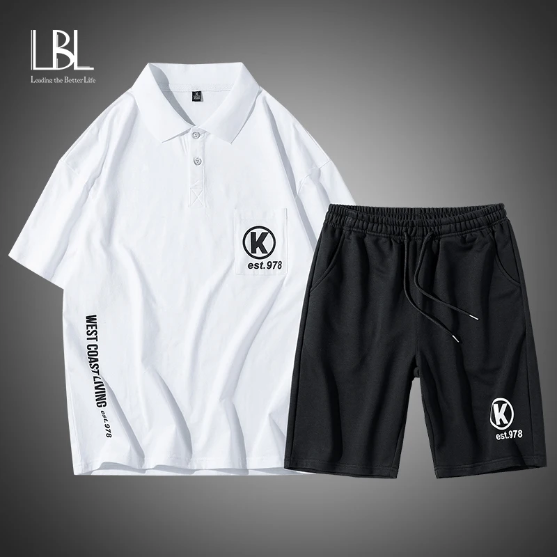 Мужская рубашка-поло с коротким рукавом и отложным воротником | одежда