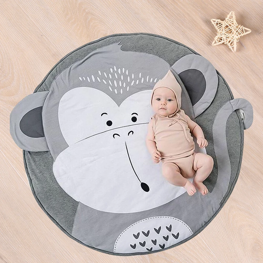 Игровой коврик мультяшное животное искусственное одеяло для ползания