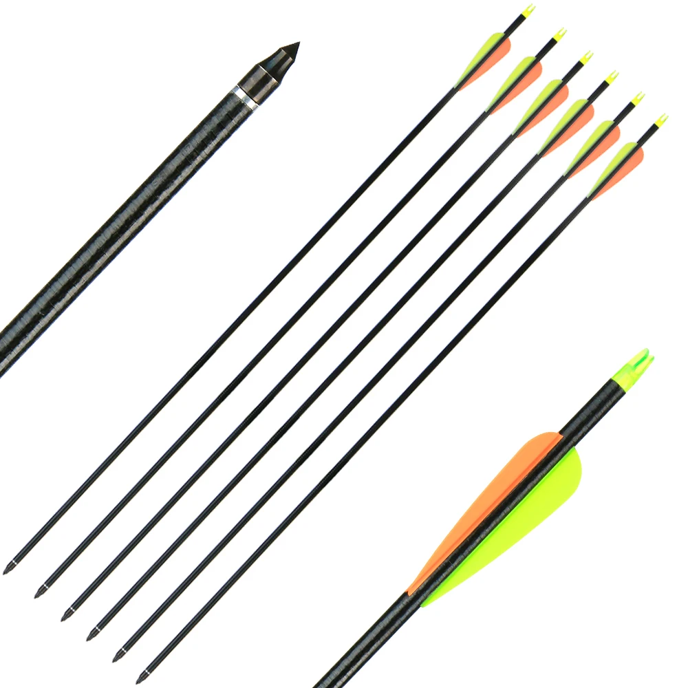6/12/24 шт. стрелы из стеклопластика 600 для составного/рекурсивного лука|Лук и